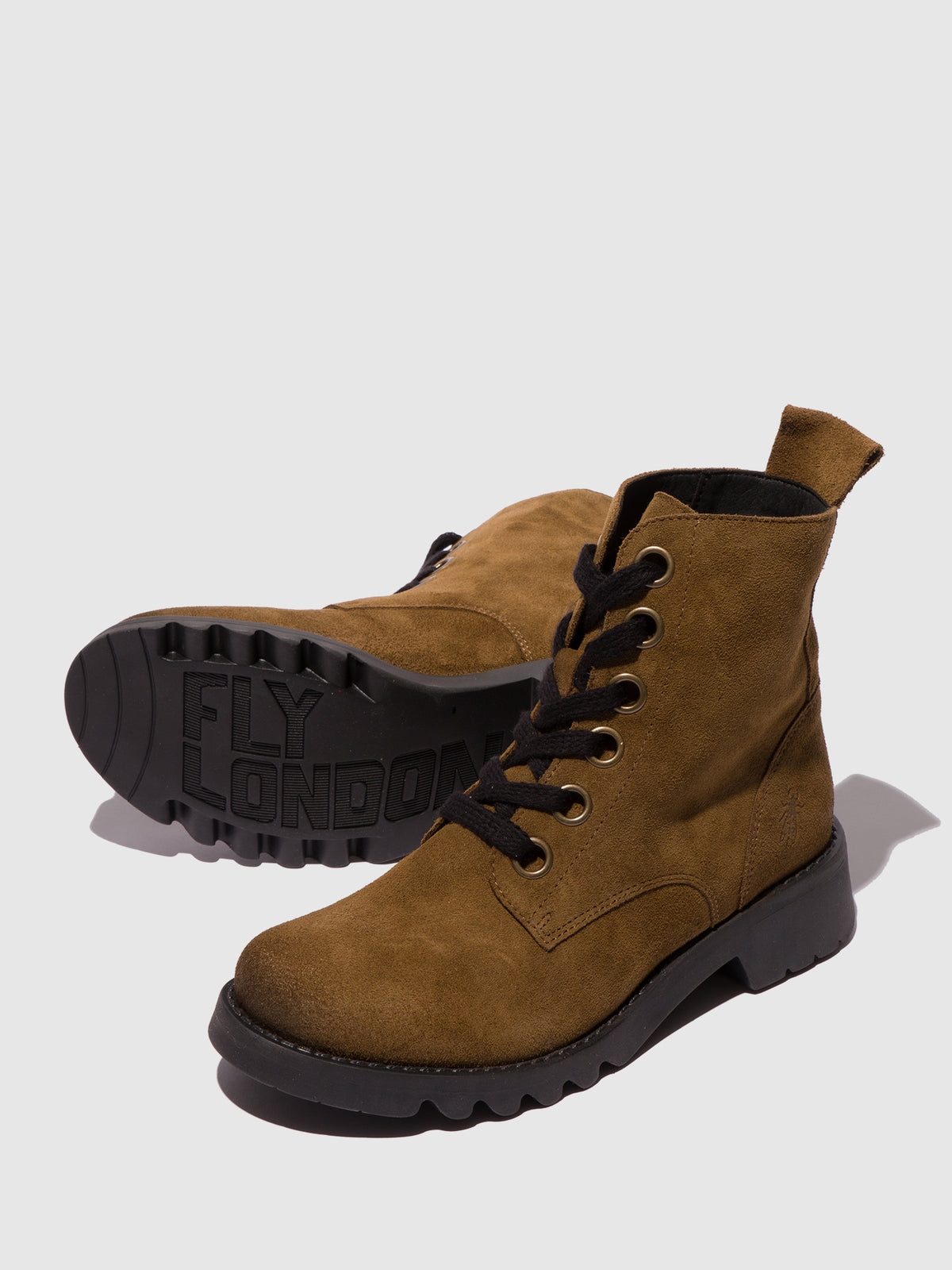 Botins em camurça FLY London RAMY cinzento-elefante