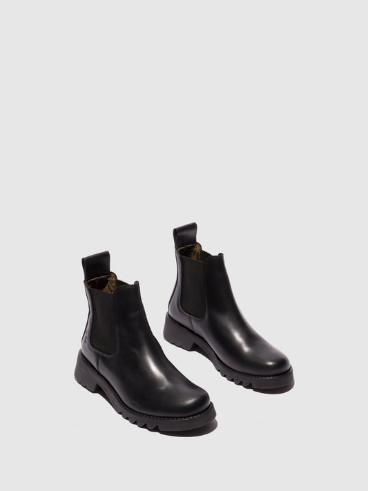 Botins em pele FLY London RILK preto