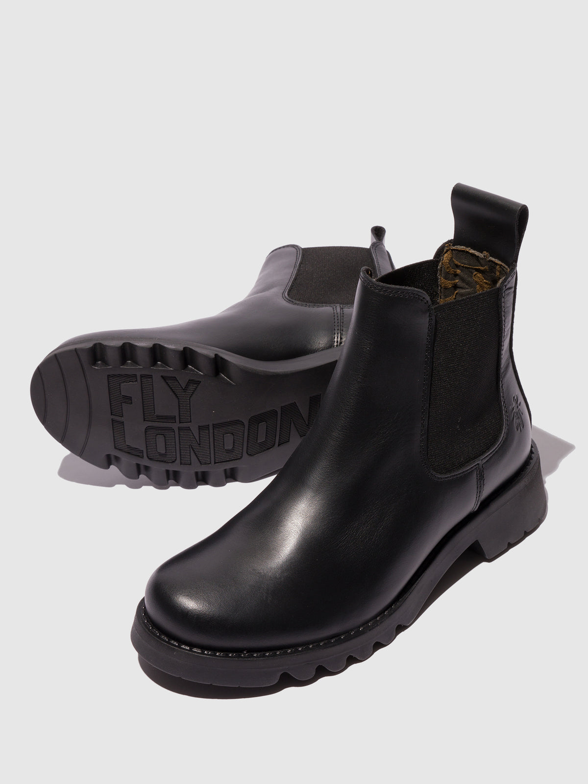 Botins em pele FLY London RILK preto