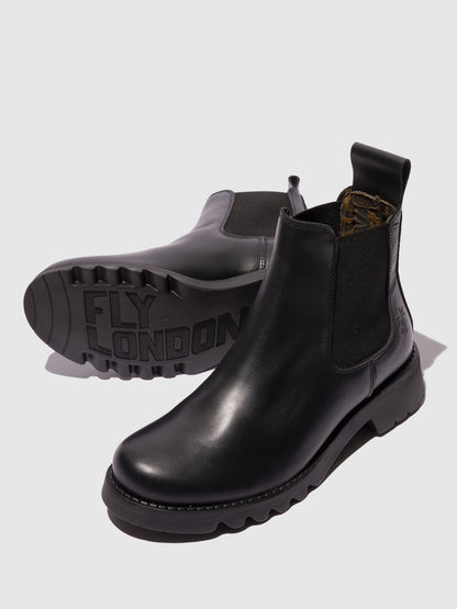 Botins em pele FLY London RILK preto