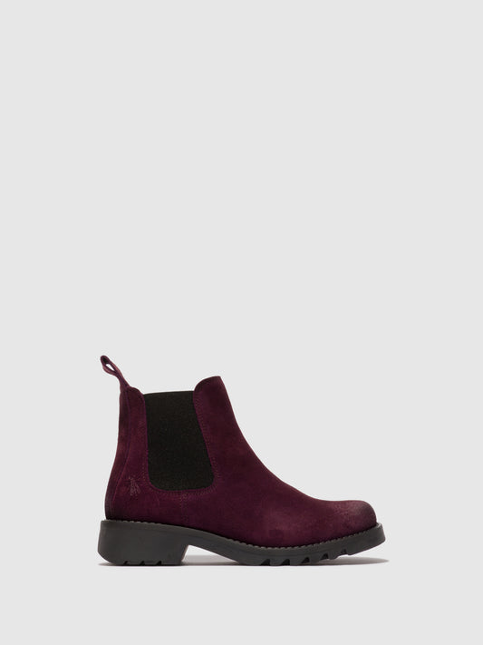 Botins em pele FLY London RILK vinho