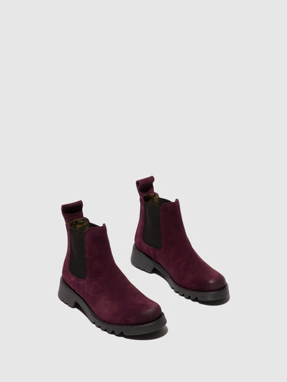 Botins em pele FLY London RILK vinho