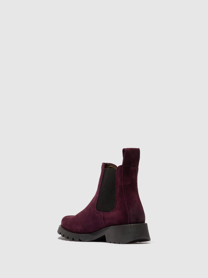 Botins em pele FLY London RILK vinho