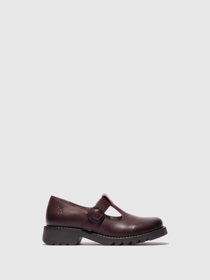 Sapatos em pele FLY London RUFE vinho