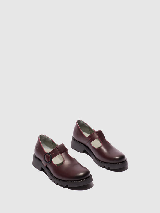 Sapatos em pele FLY London RUFE vinho