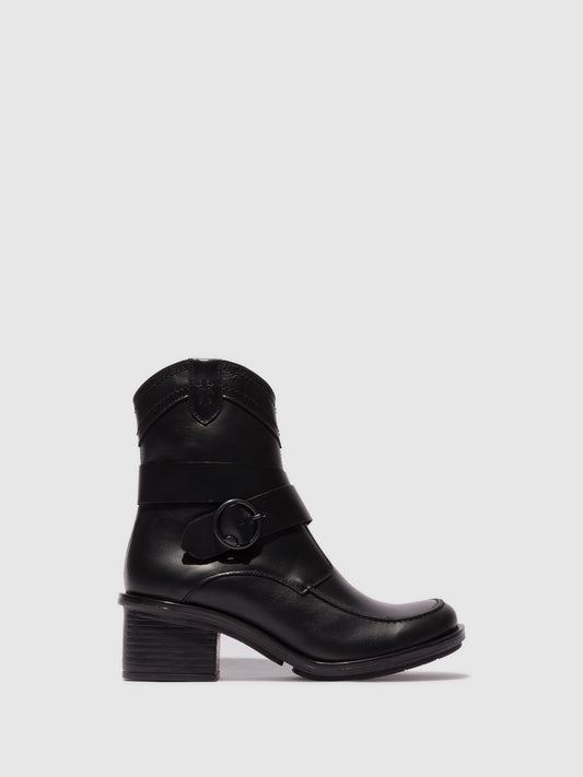 Botins em pele FLY London CELK preto