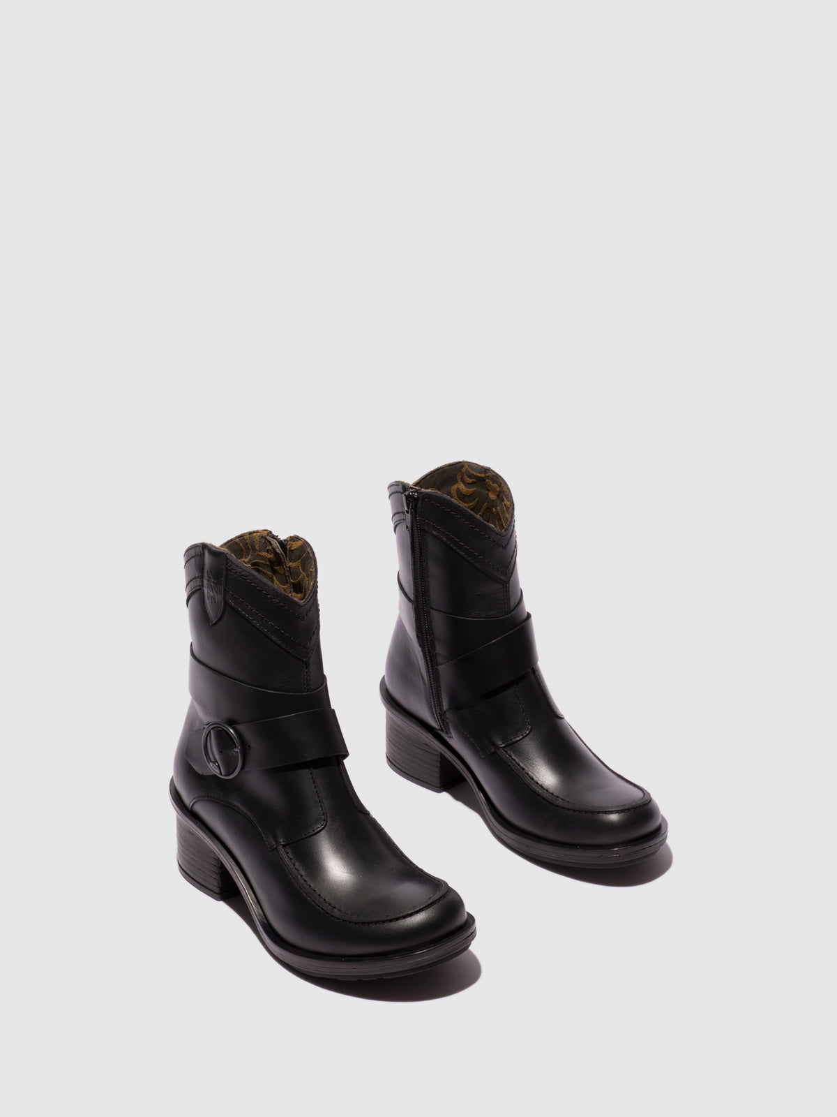 Botins em pele FLY London CELK preto