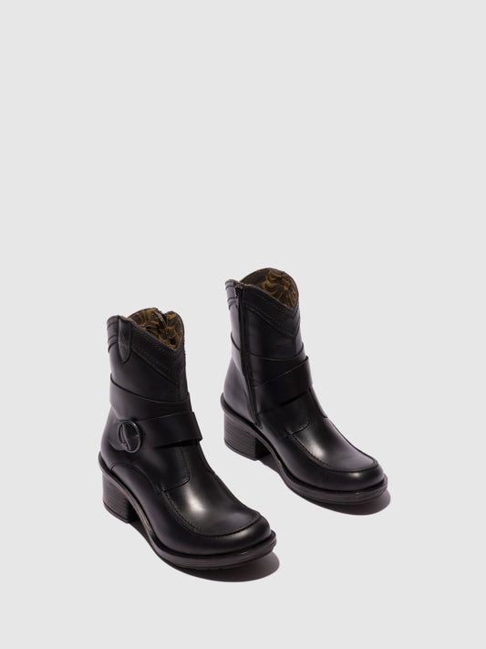 Botins em pele FLY London CELK preto
