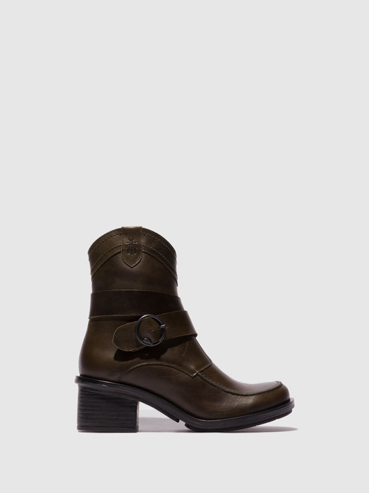 Botins em pele FLY London CELK azul-diesel