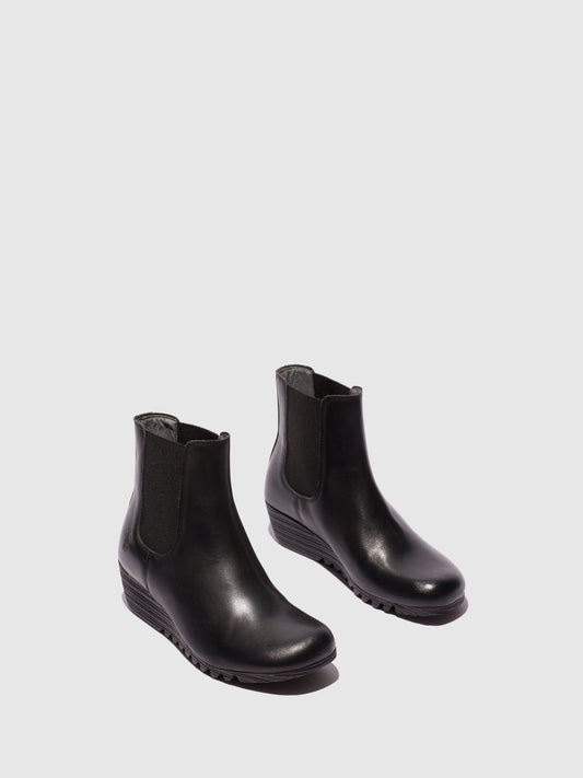 Botins em pele FLY London ORFU preto