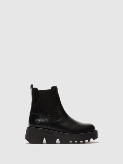 Botins em pele FLY London ZUFY preto