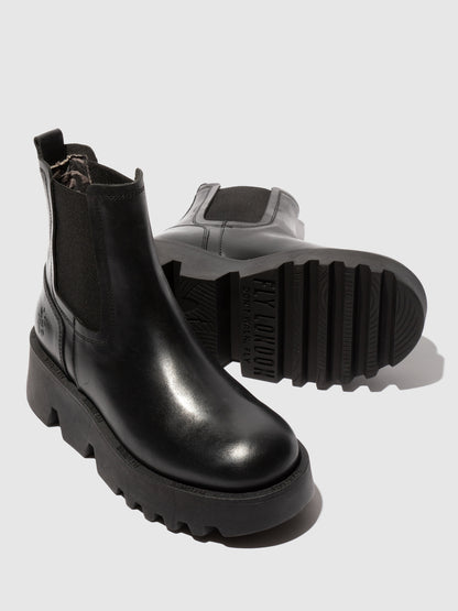 Botins em pele FLY London ZUFY preto