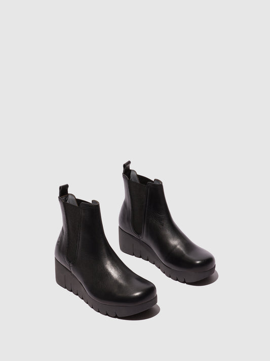 Botins em pele FLY London VOIL preto