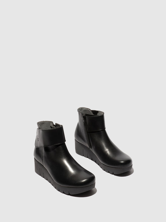 Botins em pele FLY London VUBE preto