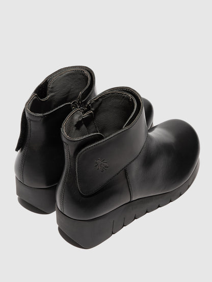 Botins em pele FLY London VUBE preto