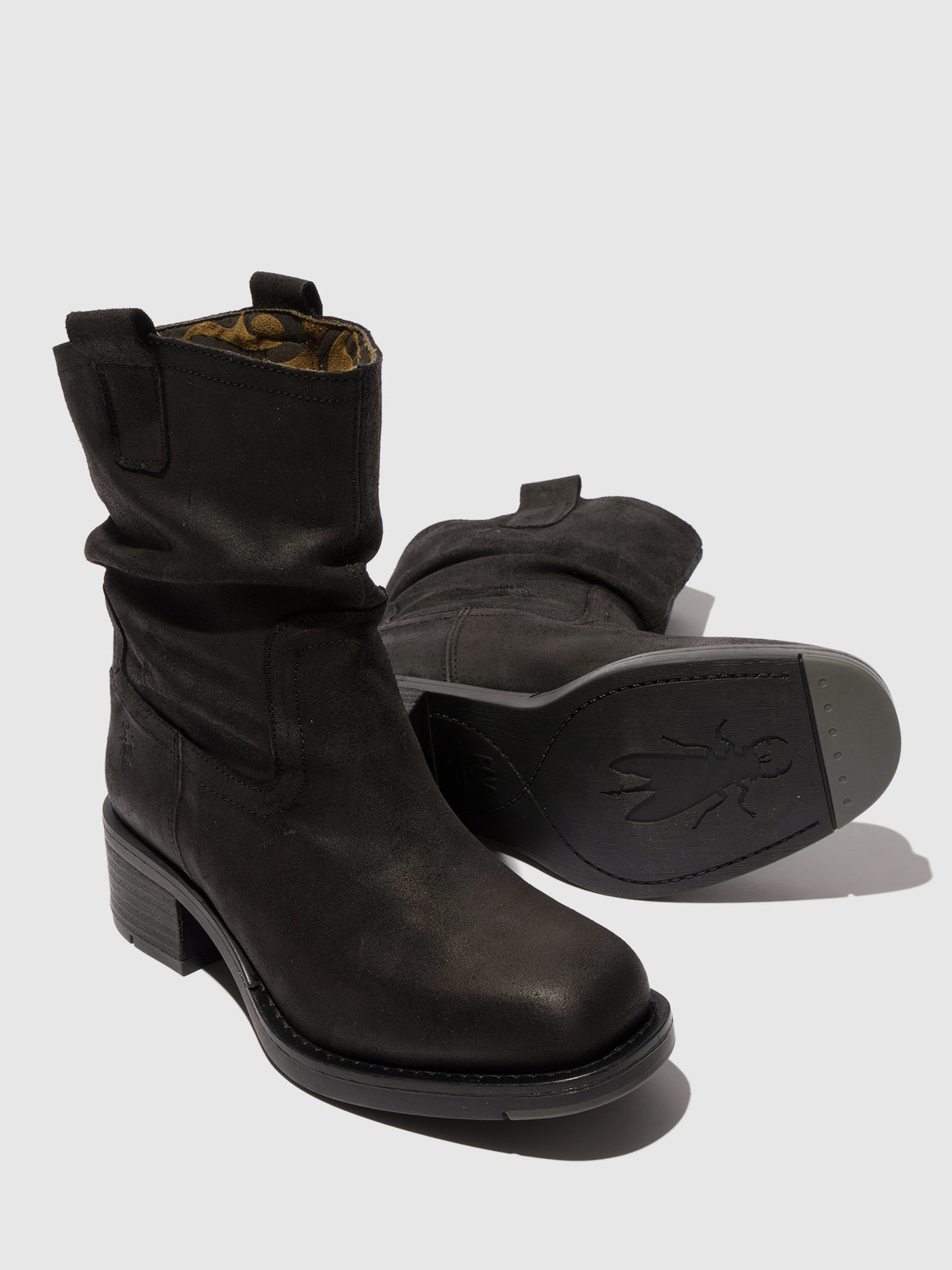Botas em camurça FLY London ROOK preto