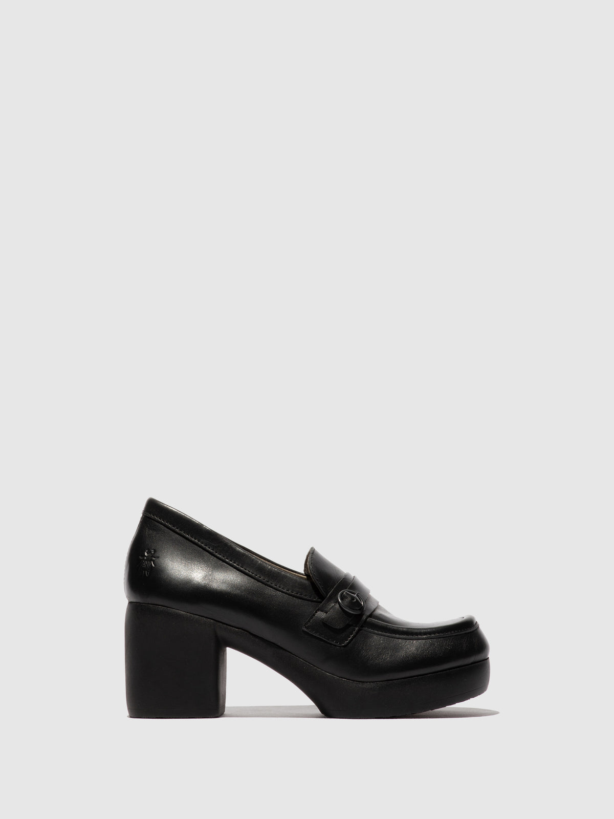 Sapatos de salto alto em pele FLY London FILK preto