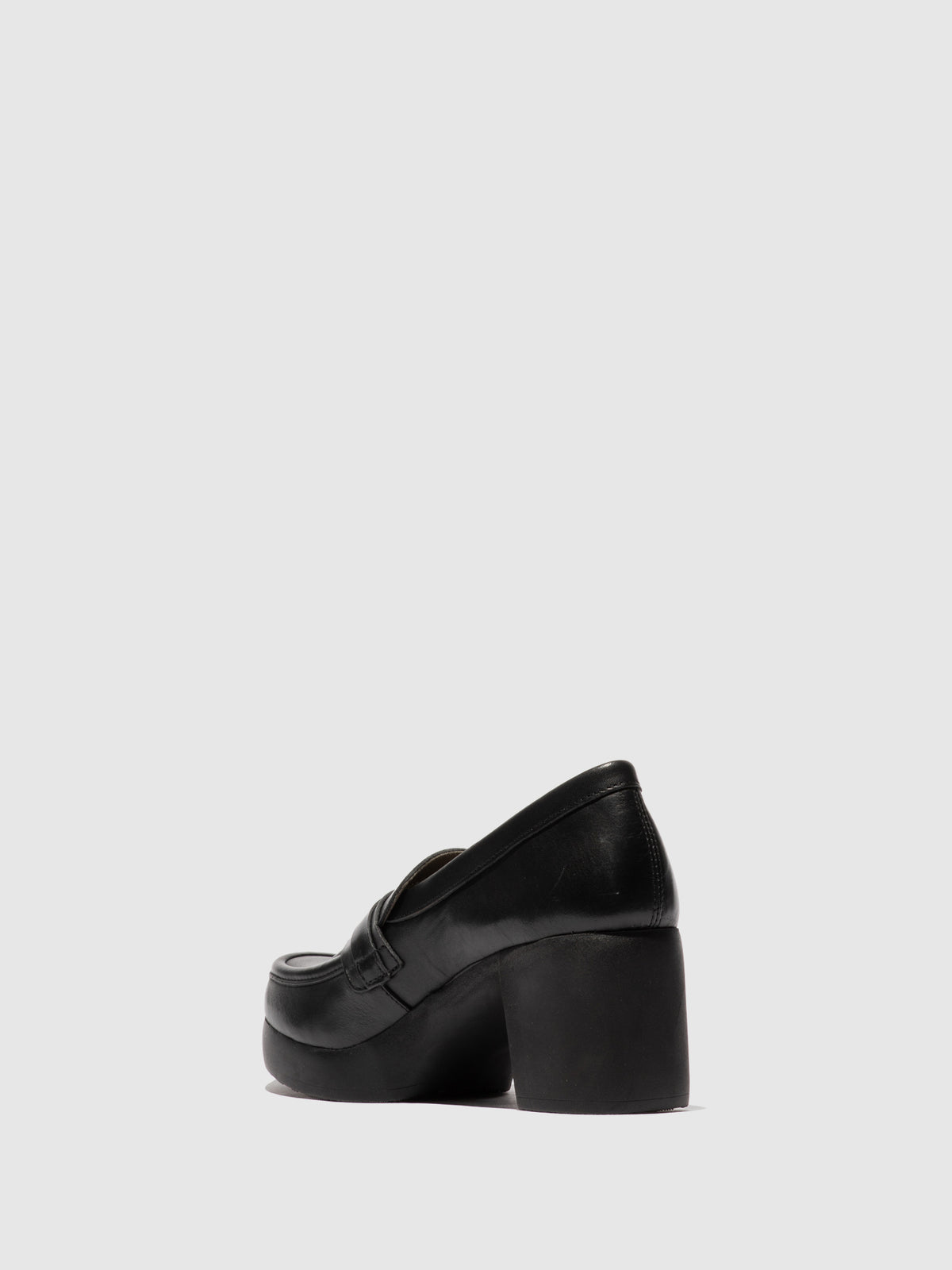 Sapatos de salto alto em pele FLY London FILK preto