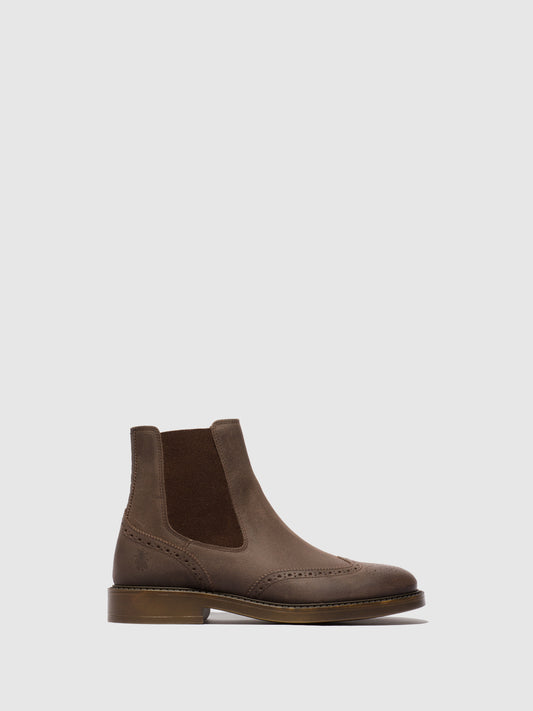 Botins em camurça FLY London SOIT taupe