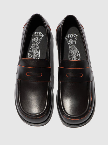 Sapatos em pele FLY London ANKI preto/vermelho