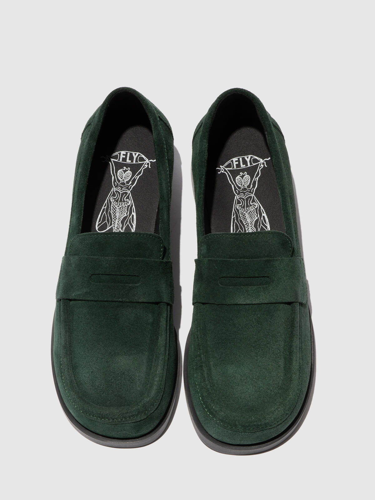 Sapatos em camurça FLY London ANKI verde-floresta