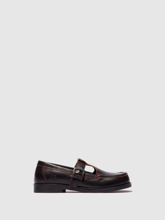 Sapatos em pele FLY London ARFE preto/vermelho