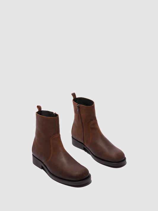 Botins em camurça FLY London JUJO conhaque