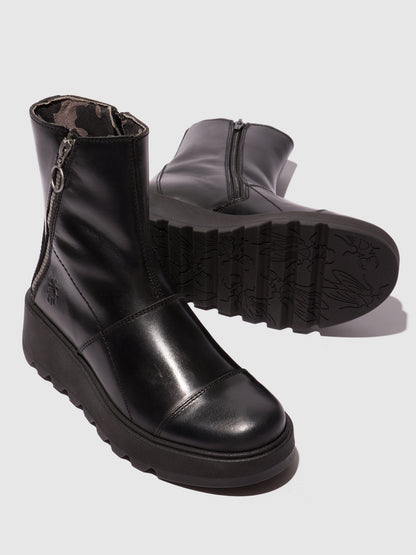 Botins em pele FLY London TARP preto