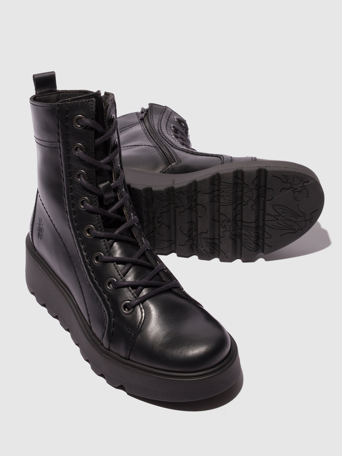 Botins em pele FLY London TERY preto