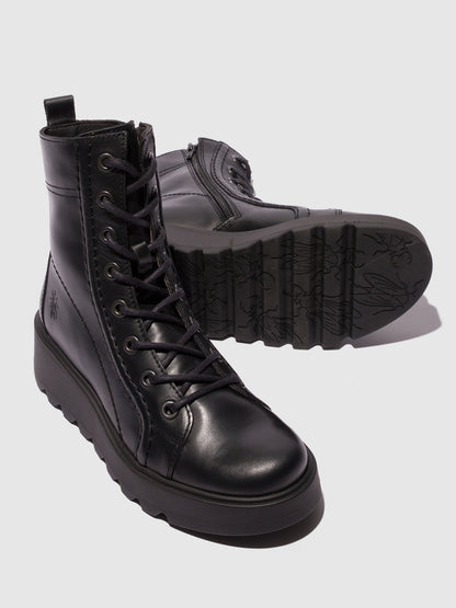Botins em pele FLY London TERY preto