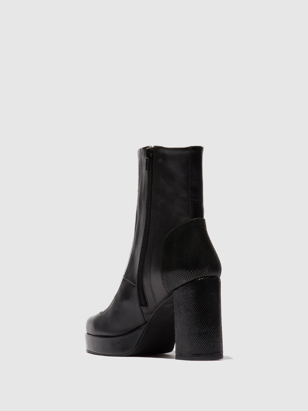 Botins em pele e camurça FLY London EMIE preto