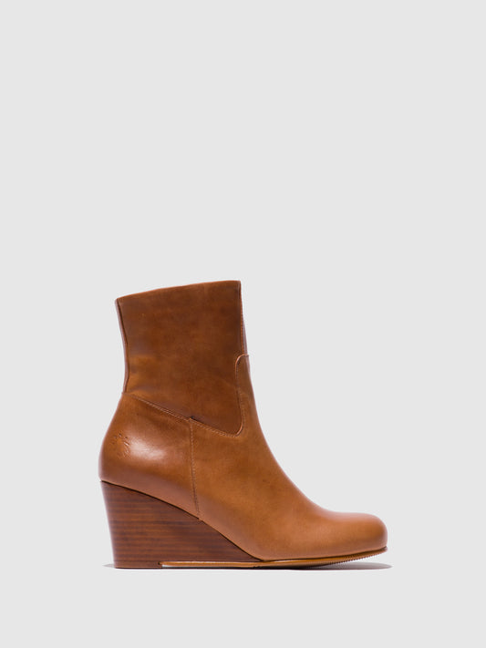 Botins em pele FLY London TAEL castanho-médio