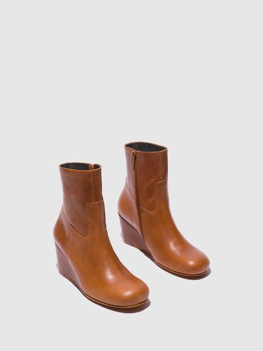 Botins em pele FLY London TAEL castanho-médio