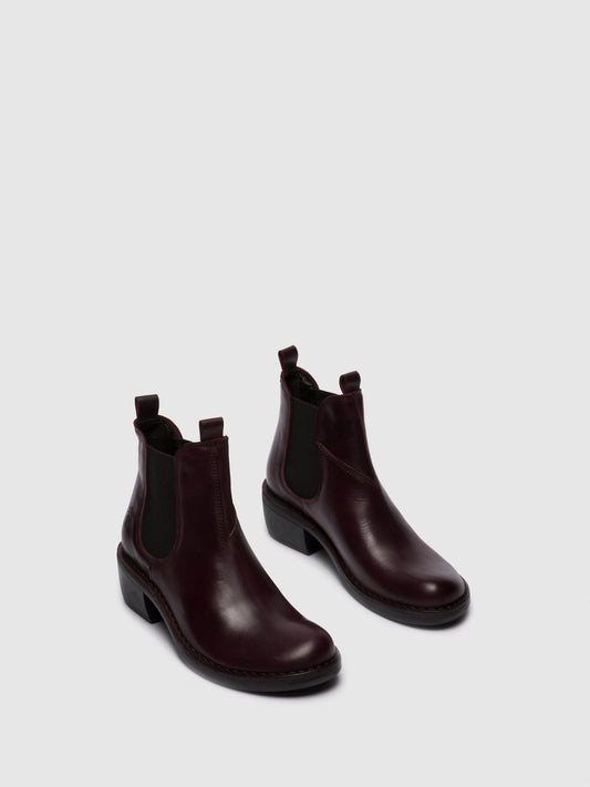 Botins Chelsea FLY London MEME rug vinho