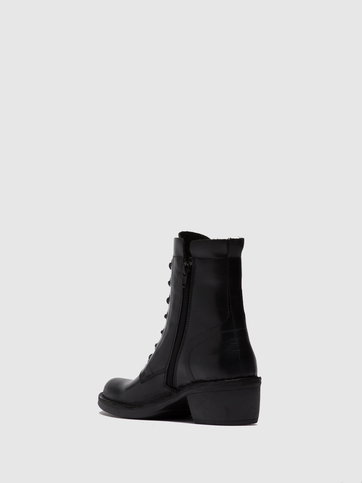 Botins com atacadores FLY London MILU rug preto