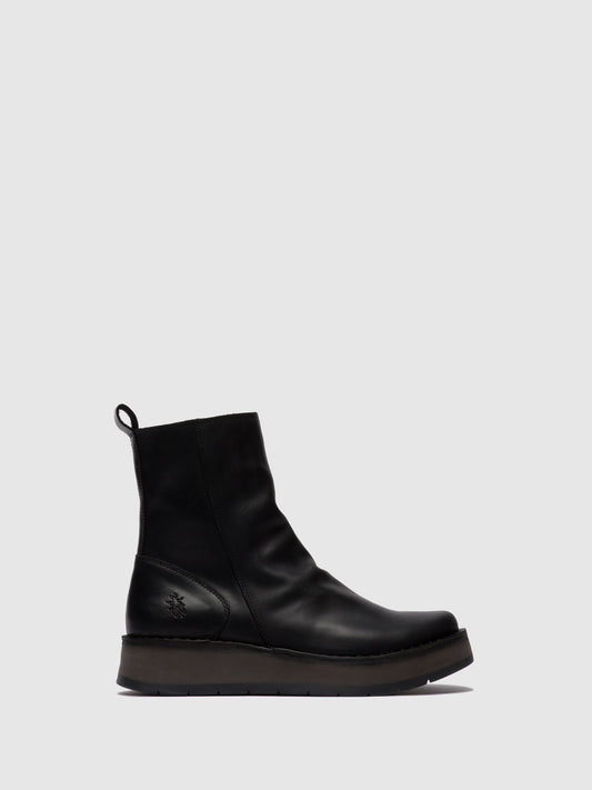 Botins com fecho FLY London RENO rug preto