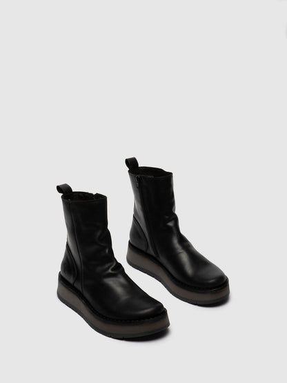 Botins com fecho FLY London RENO rug preto