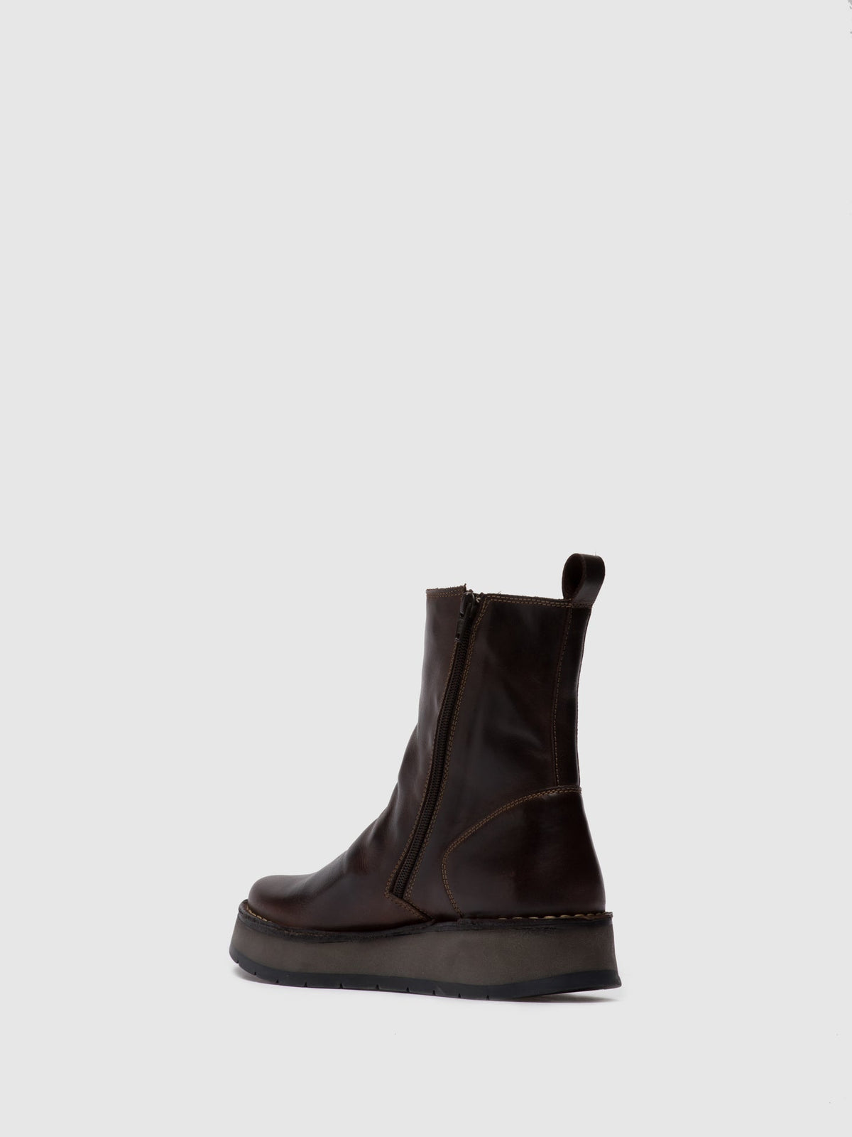 Botins com fecho FLY London RENO rug castanho-escuro
