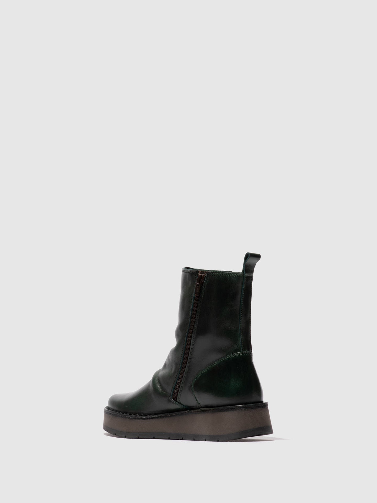 Botins com fecho em pele FLY London RENO rug petrol