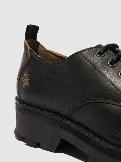 Sapatos em pele FLY London KLOU preto