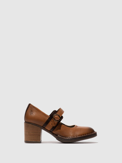 Sapatos em pele FLY London BAGY cognac