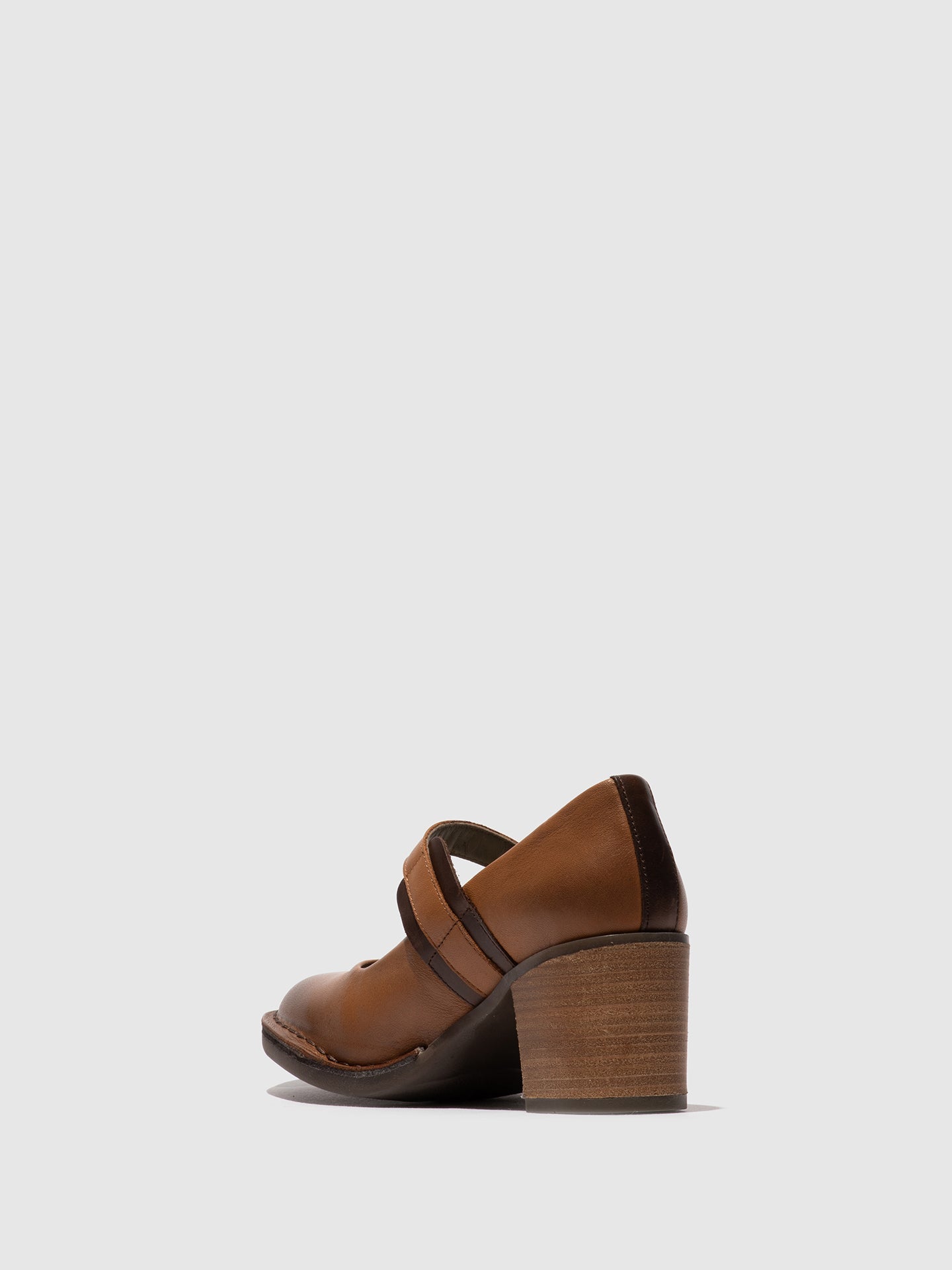 Sapatos em pele FLY London BAGY cognac