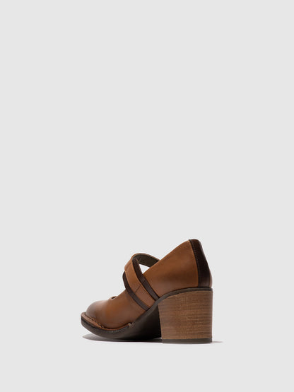 Sapatos em pele FLY London BAGY cognac