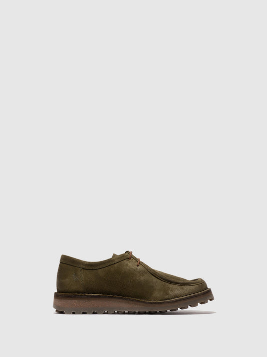 Sapatos em pele camurça FLY London TOZI verde aspen