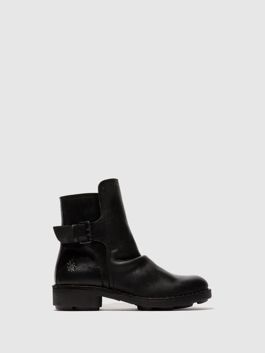 Botins com fivela em pele FLY London NURY preto