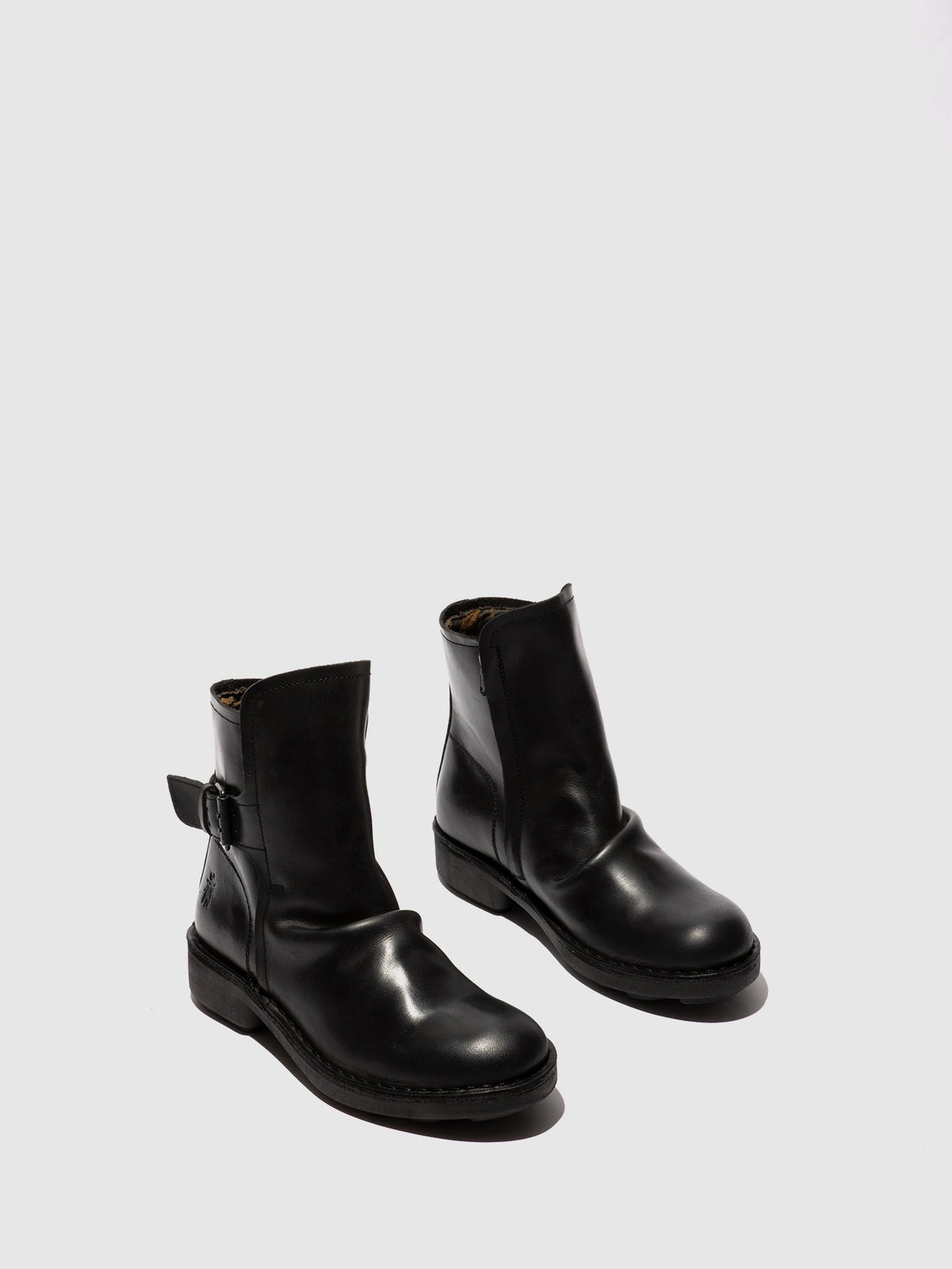 Botins com fivela em pele FLY London NURY preto