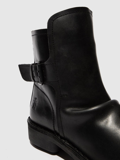 Botins com fivela em pele FLY London NURY preto