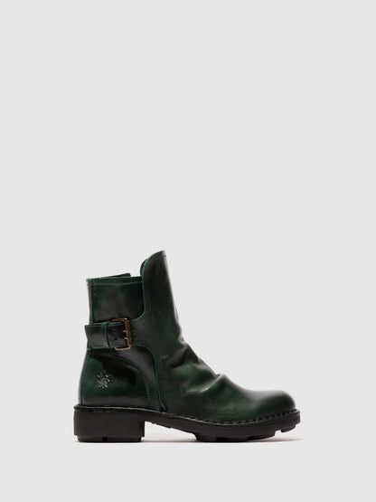 Botins com fivela em pele FLY London NURY petrol