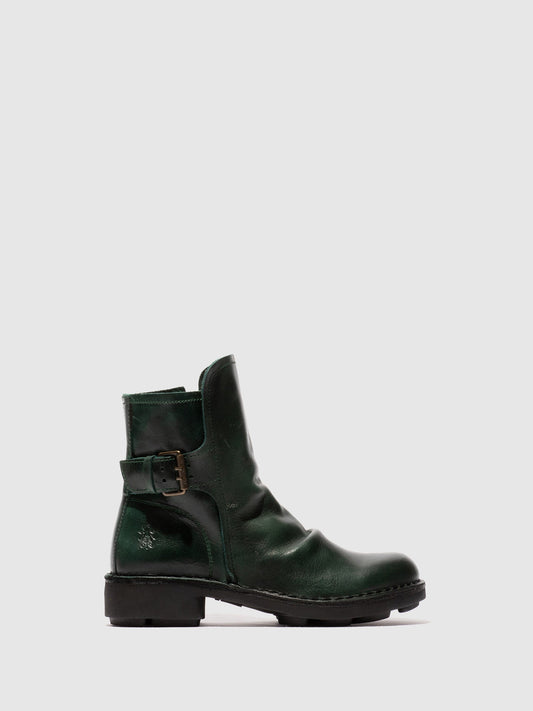 Botins com fivela em pele FLY London NURY petrol