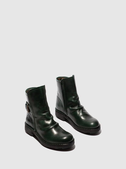 Botins com fivela em pele FLY London NURY petrol